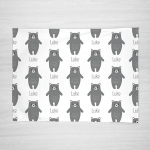 Bear Personalized Baby Blanket from Pipsy.com