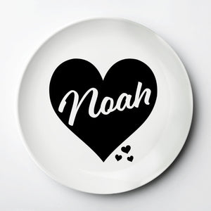 Valentine's Day or Everyday ThermoSāf® kids reusable plate, microwave, dishwasher and oven safe.  Made in the USA, Pipsy.com