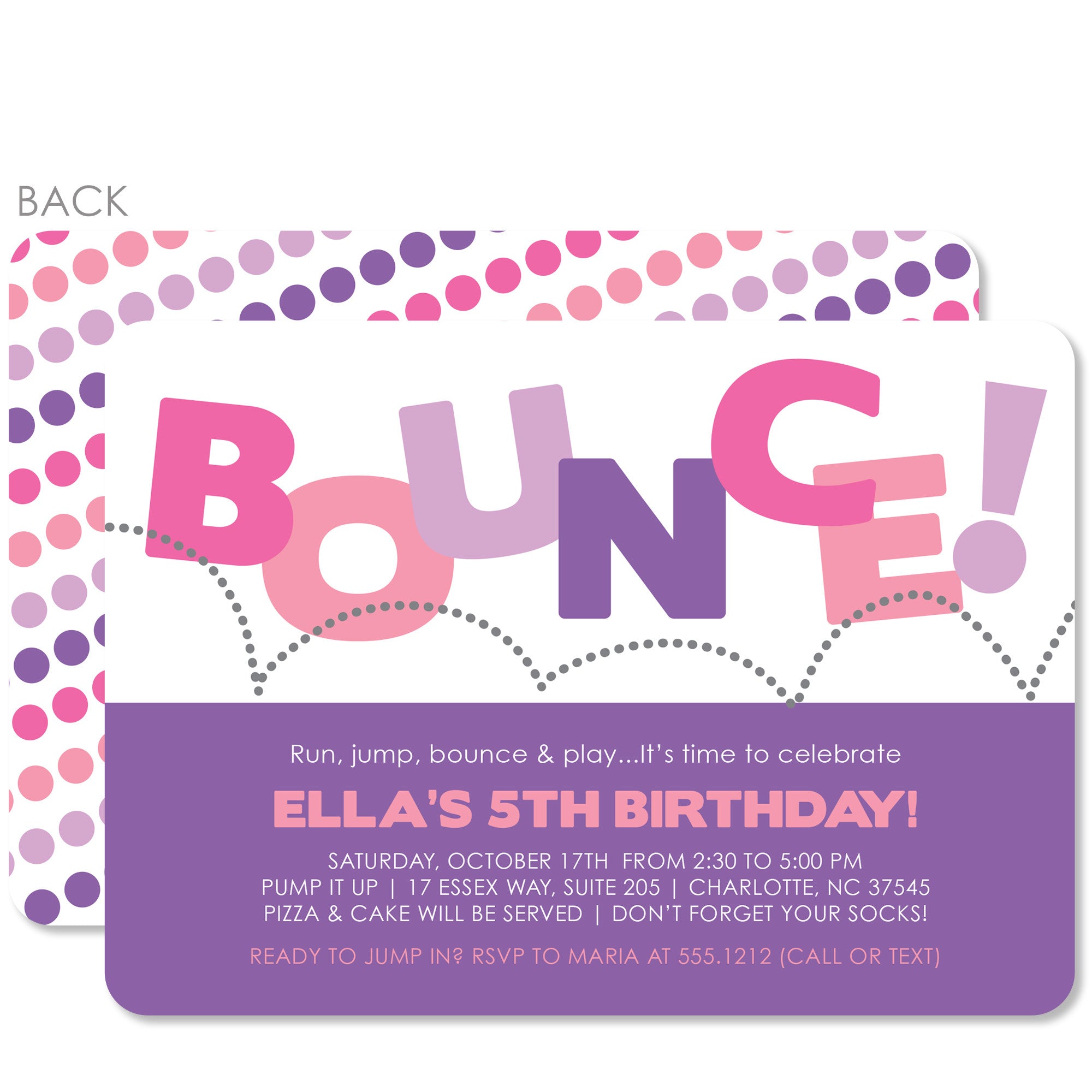 Bounce Birthday Invitation | Pipsy.com