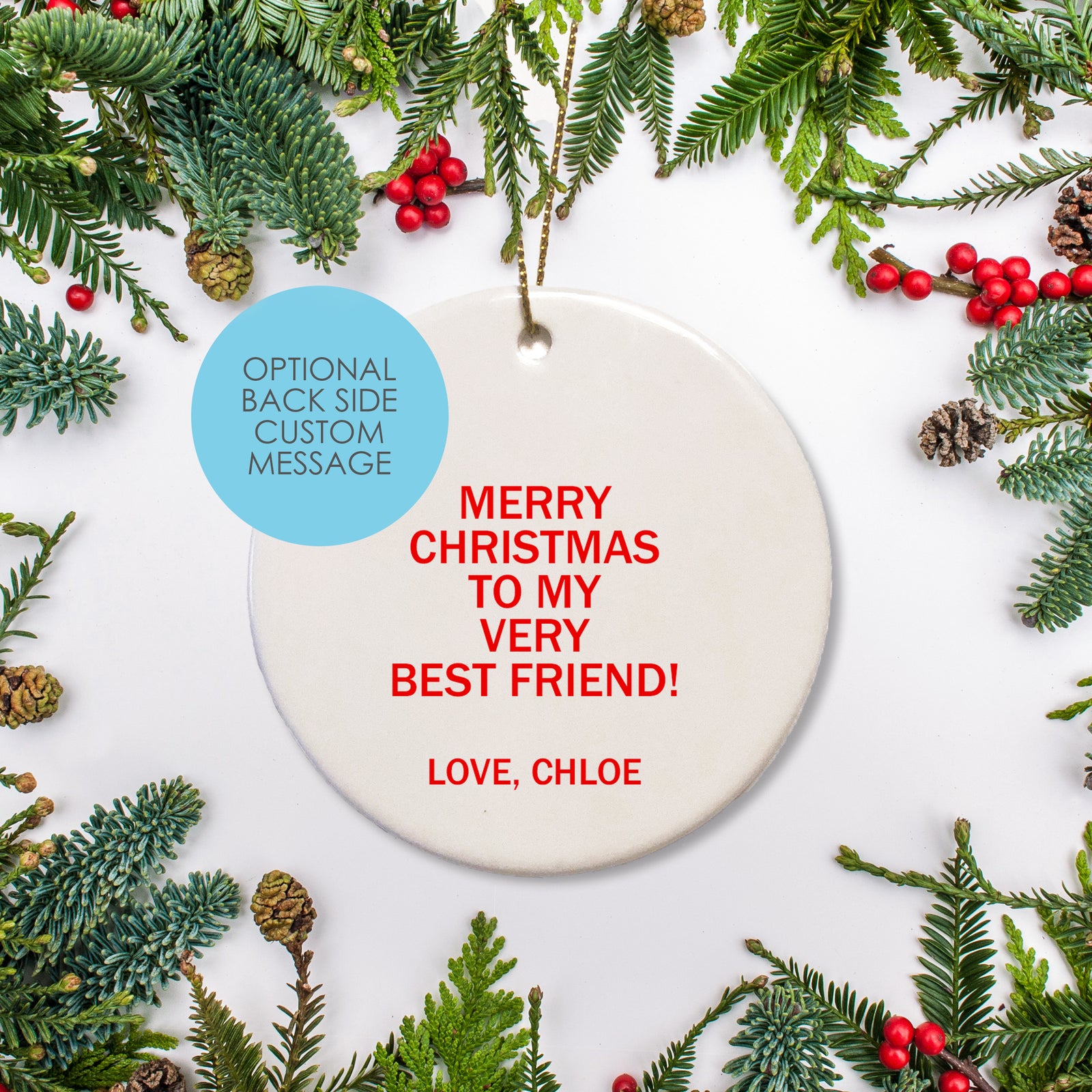 Christmas ornament | baby chick personalized ornament | Pipsy.com