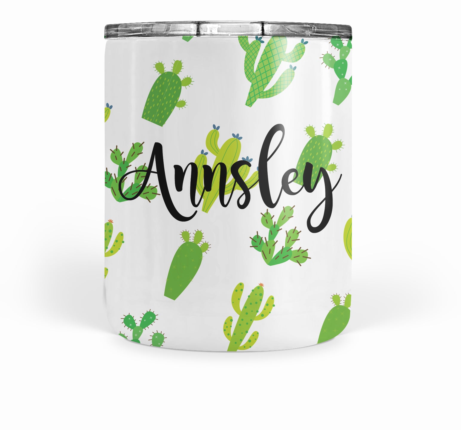 cactus double walled short stainless tumbler, double-walled, pipsy.com