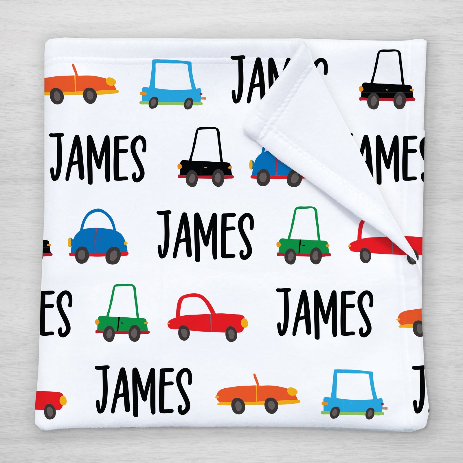 Car Personalized Name Blanket in Fleece from Pipsy.com
