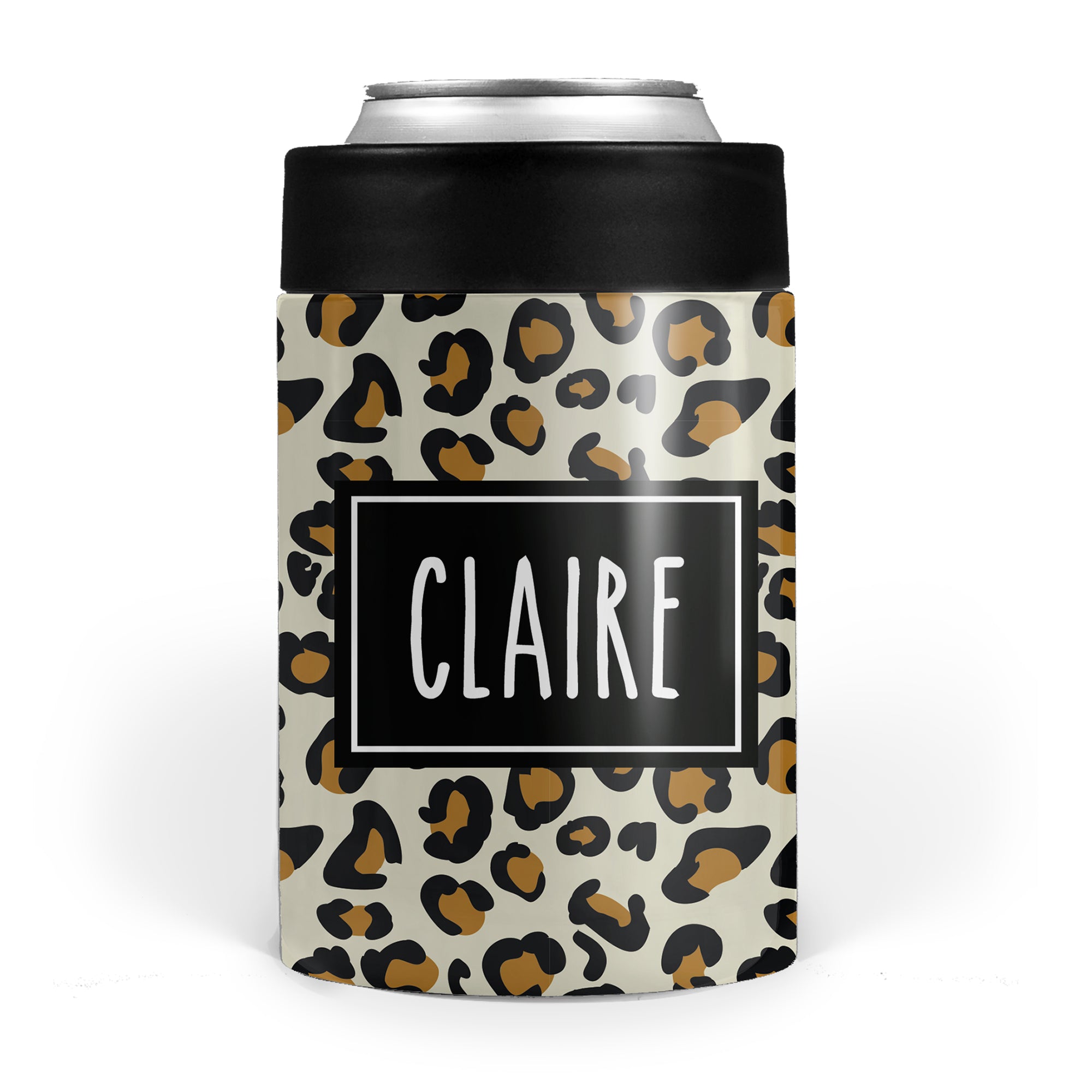 Cheetah print can cooler | Personalized | Pipsy.com 