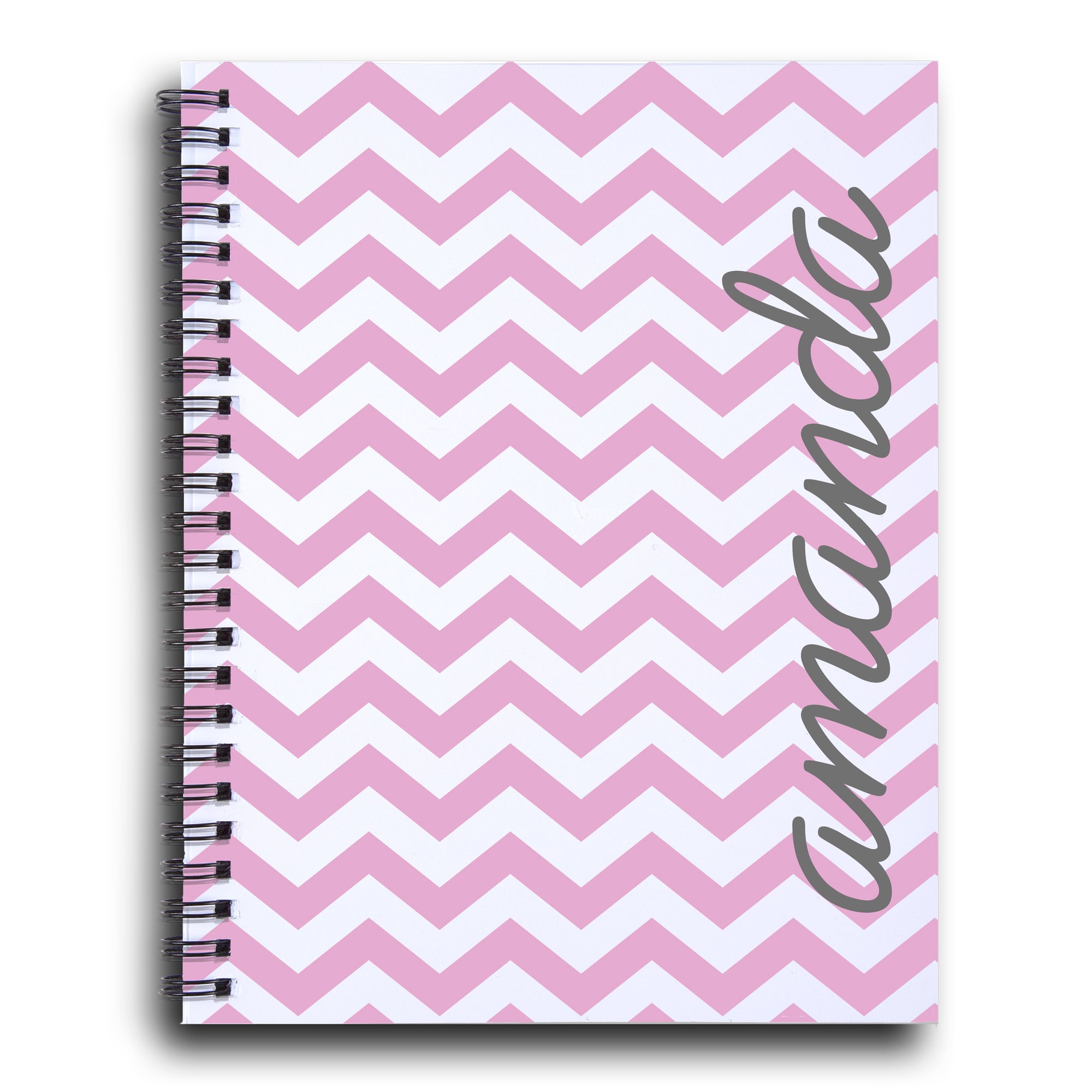 Personalized Chevron Notebook in lavender | PIPSY.COM