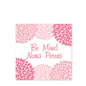 Square Valentine's Day stickers | Personalized | Treat Bags