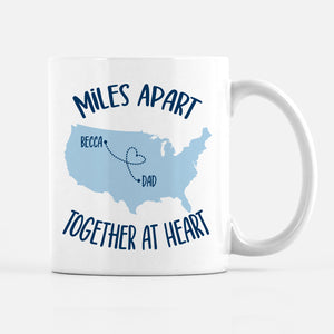 Miles Apart Dad Mug