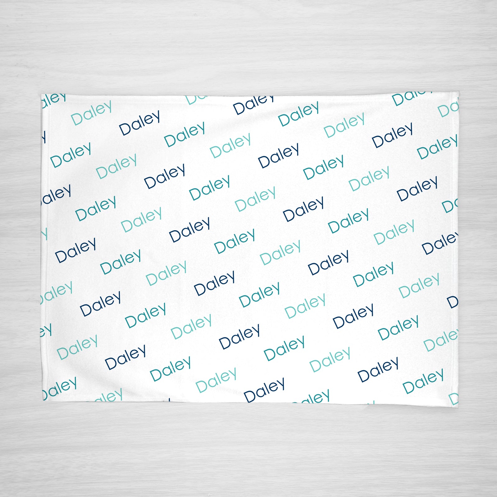 Classic Personalized Name Blanket, choose your own text colors