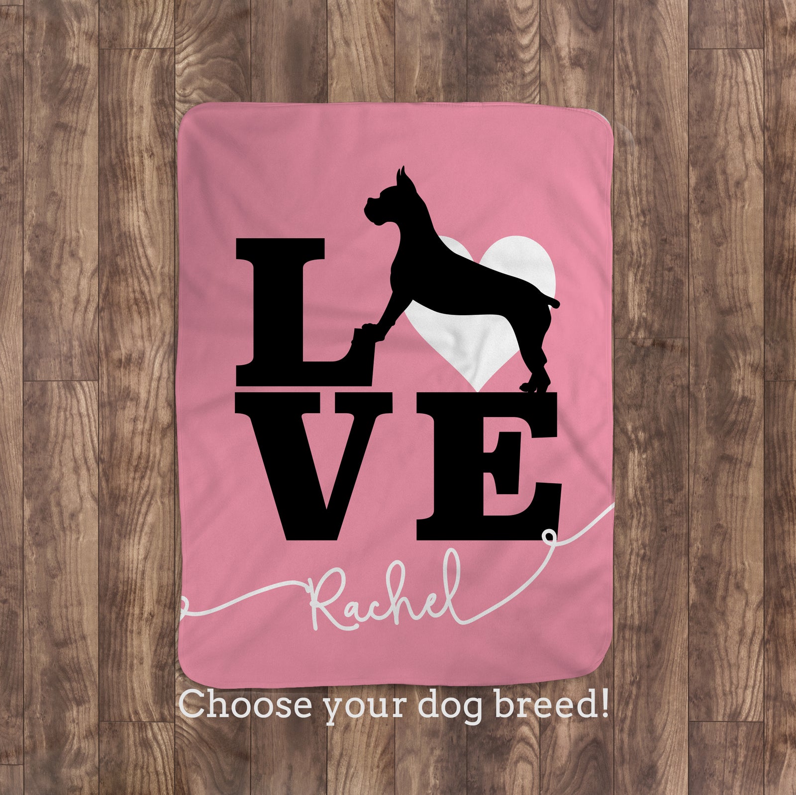 Boxer Love Throw Blanket | Custom personalized blanket | Pipsy.com