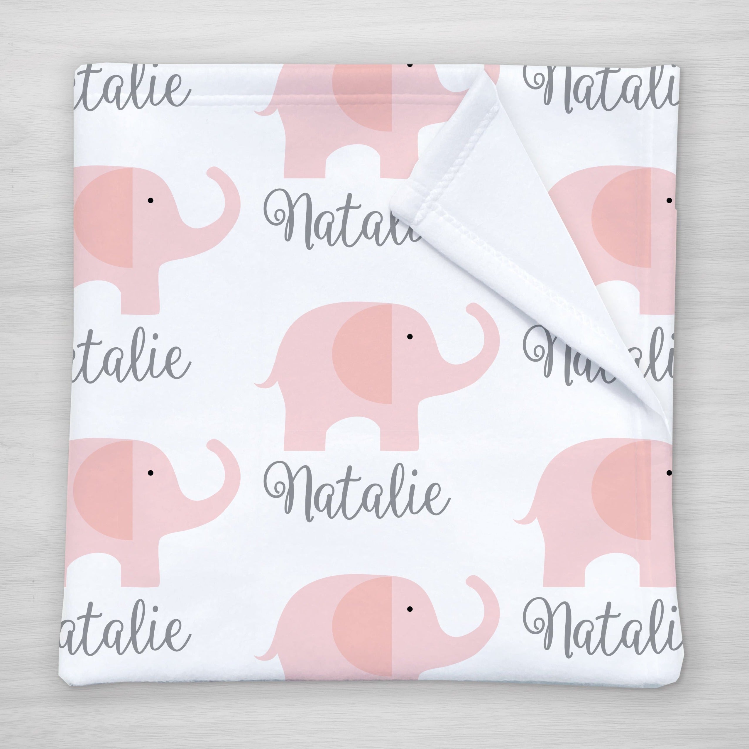 Baby girl elephant online blanket