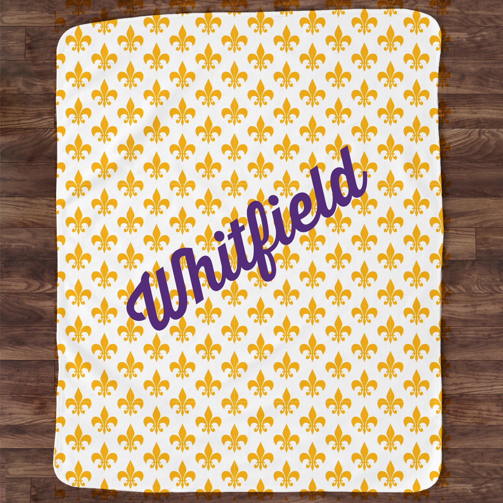 Fleur-de-lis Blanket -  Louisiana Blanket | Personalized | Pipsy.com