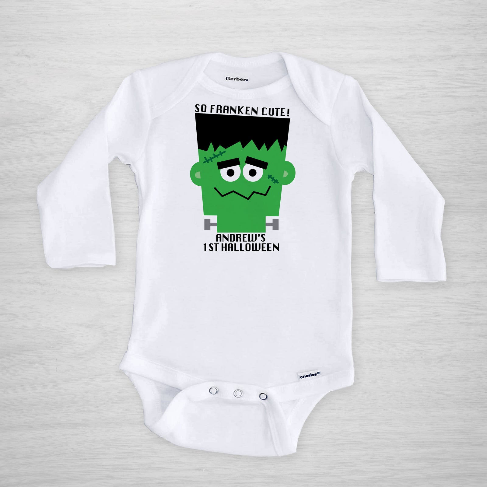 Frankenstein Halloween Onesie, So Franken Cute, Gerber Onesie®, Pipsy.com