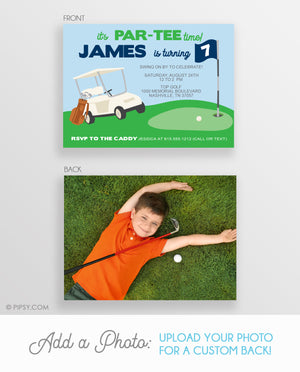 Golf Birthday Invitations (DIY Printable)