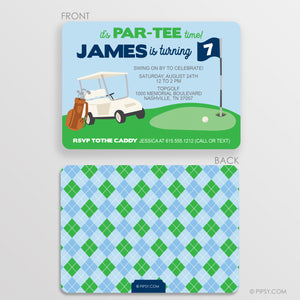 Golf Birthday Invitations (DIY Printable)