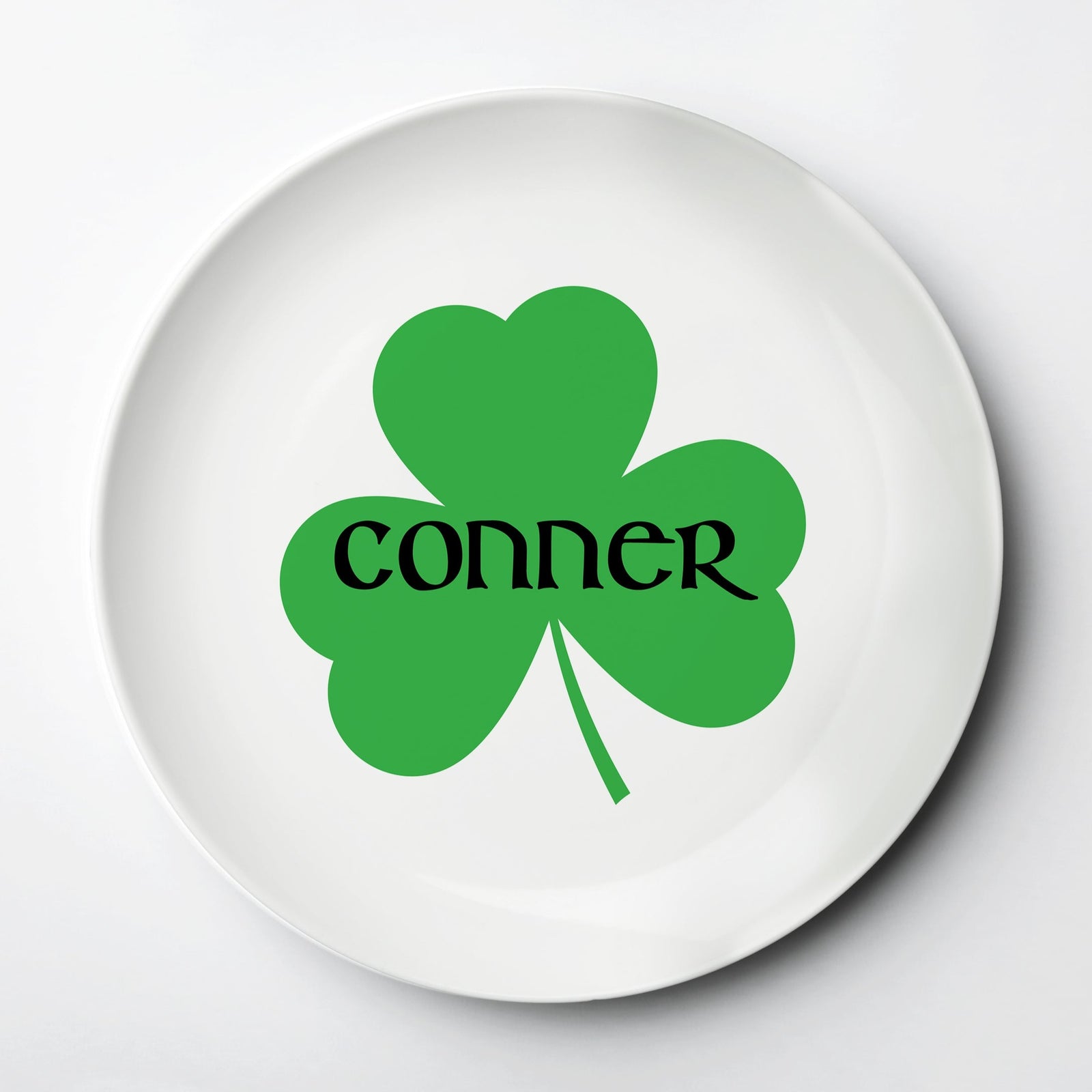 Sharmrock, clover ThermoSāf® kids reusable plate, microwave, dishwasher and oven safe.  Made in the USA, Pipsy.com