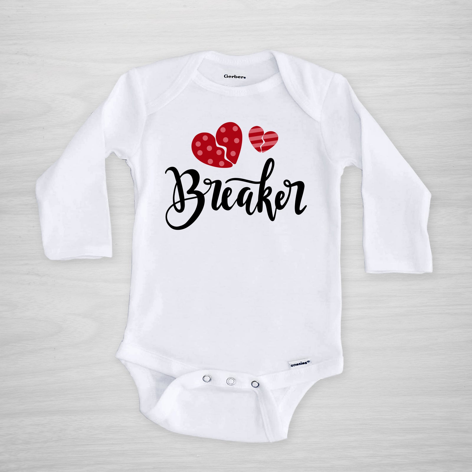 Heartbreaker Gerber Onesie®, short sleeved, valentine's day