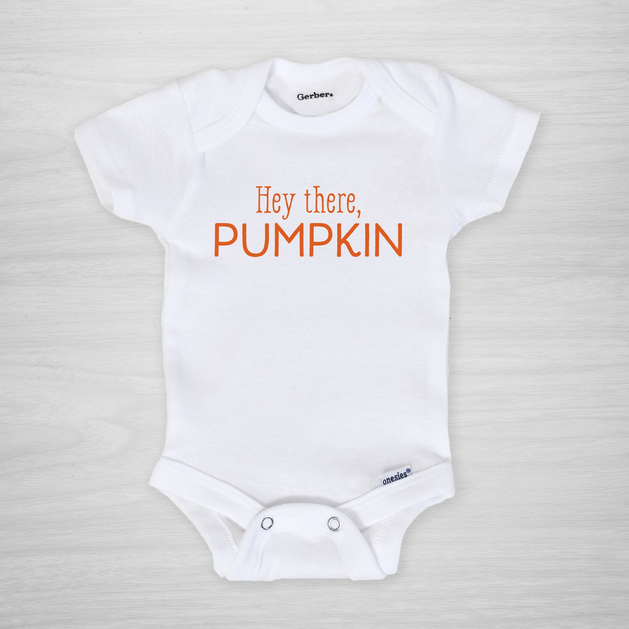 Hey There Pumpkin Gerber Onesie®, short sleeved, from Pipsy.com
