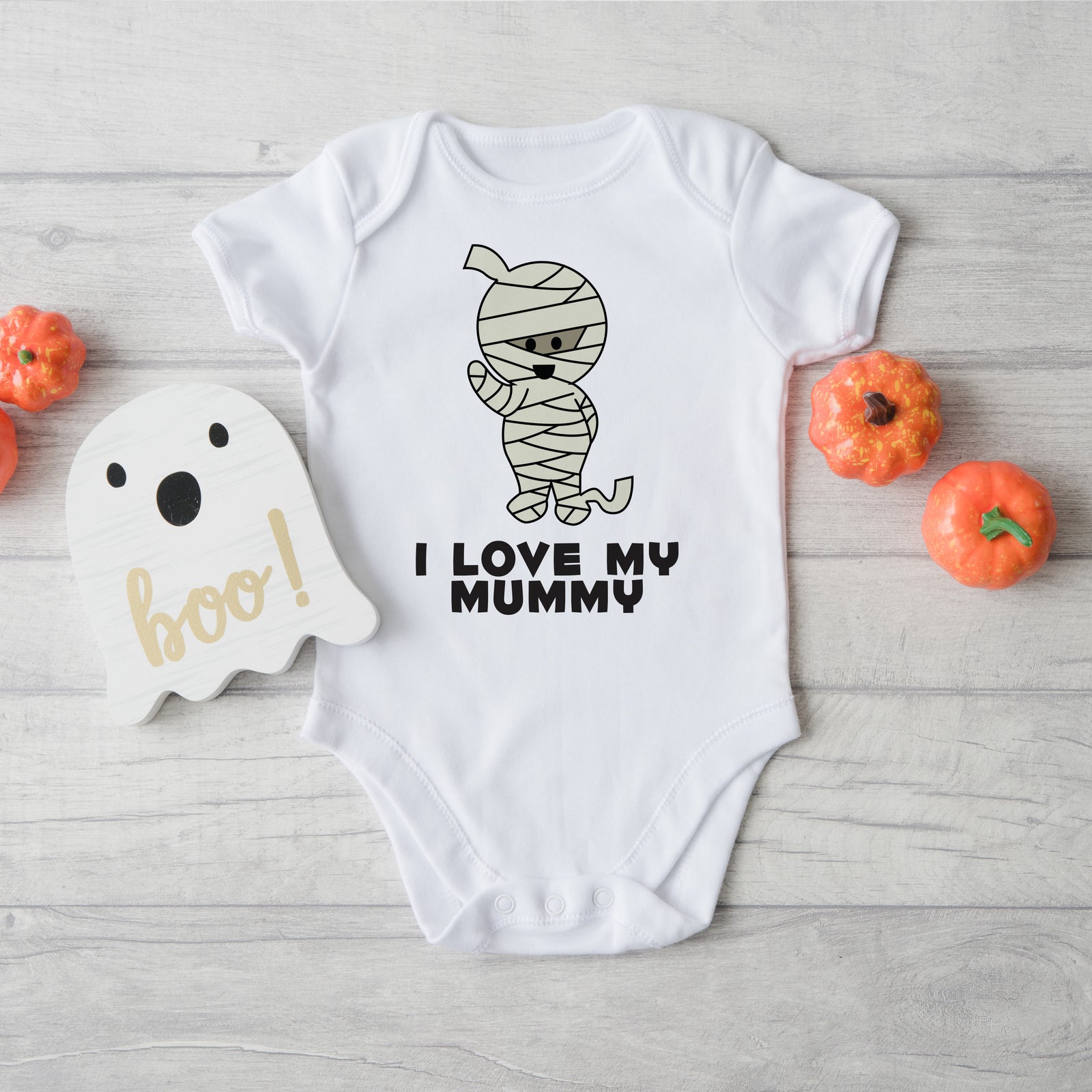 I love my Mummy Halloween Onesie, long sleeved