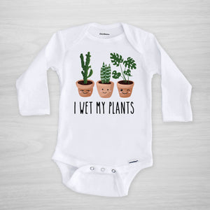 I Wet My Plants Cactus Onesie®