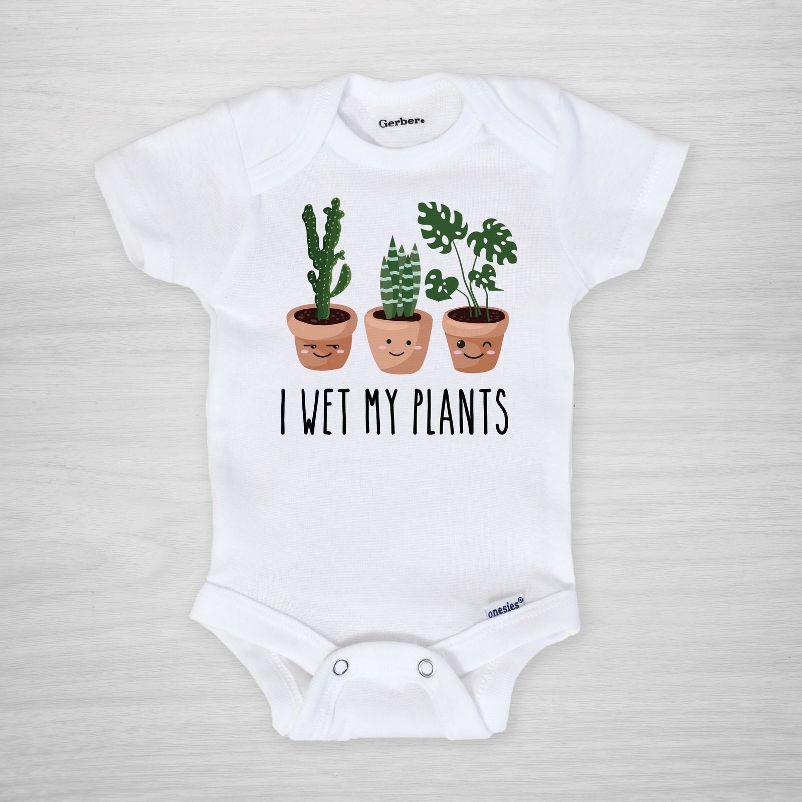 I Wet My Plants Cactus Onesie®