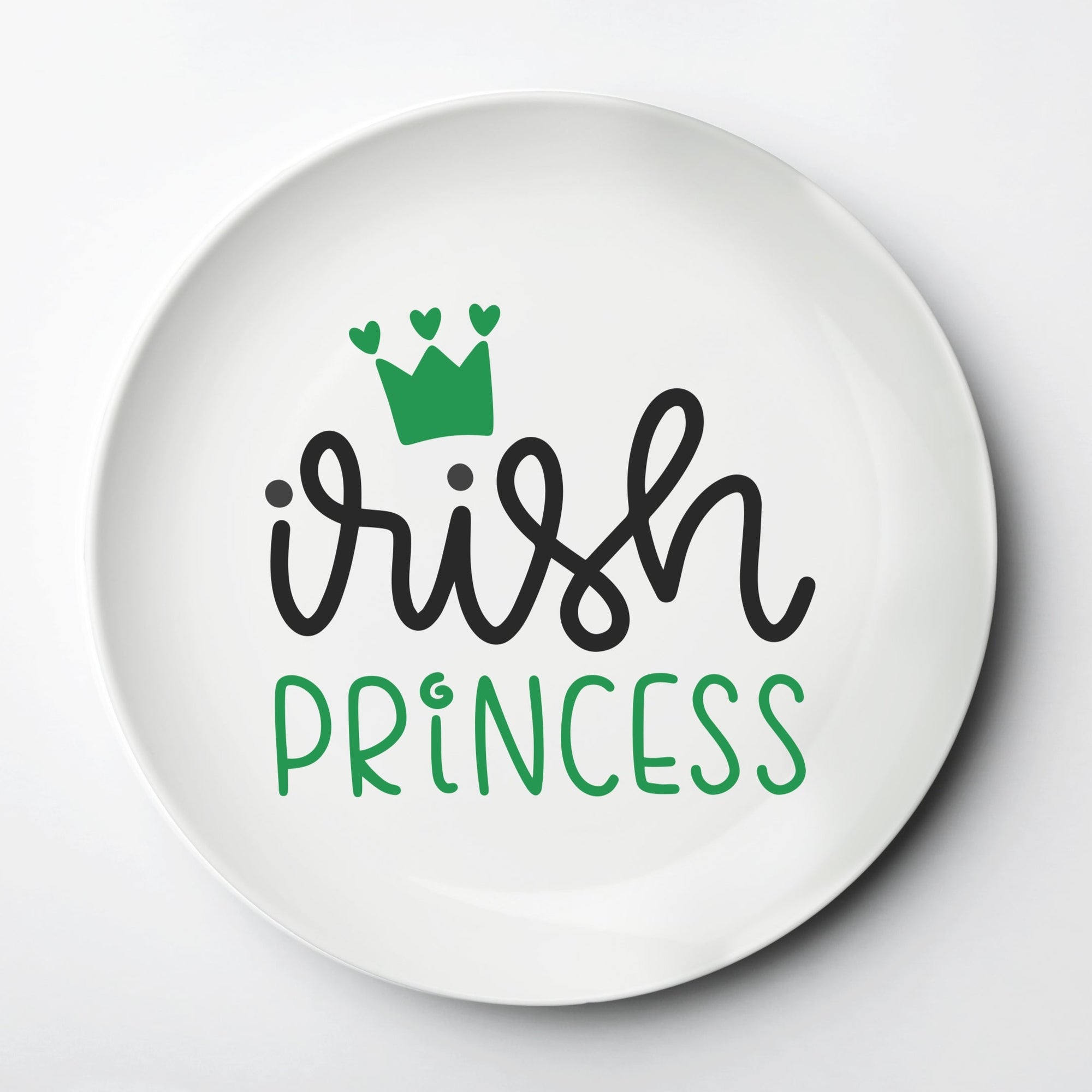Irish Princess, ThermoSāf® kids reusable plate, microwave, dishwasher and oven safe.  Made in the USA, Pipsy.com
