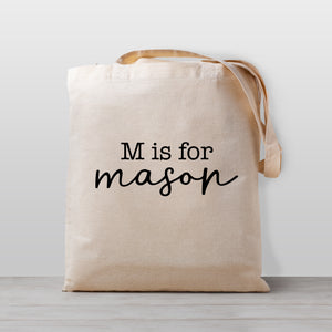 Personalized Child's tote bag, 100% natural cotton canvas
