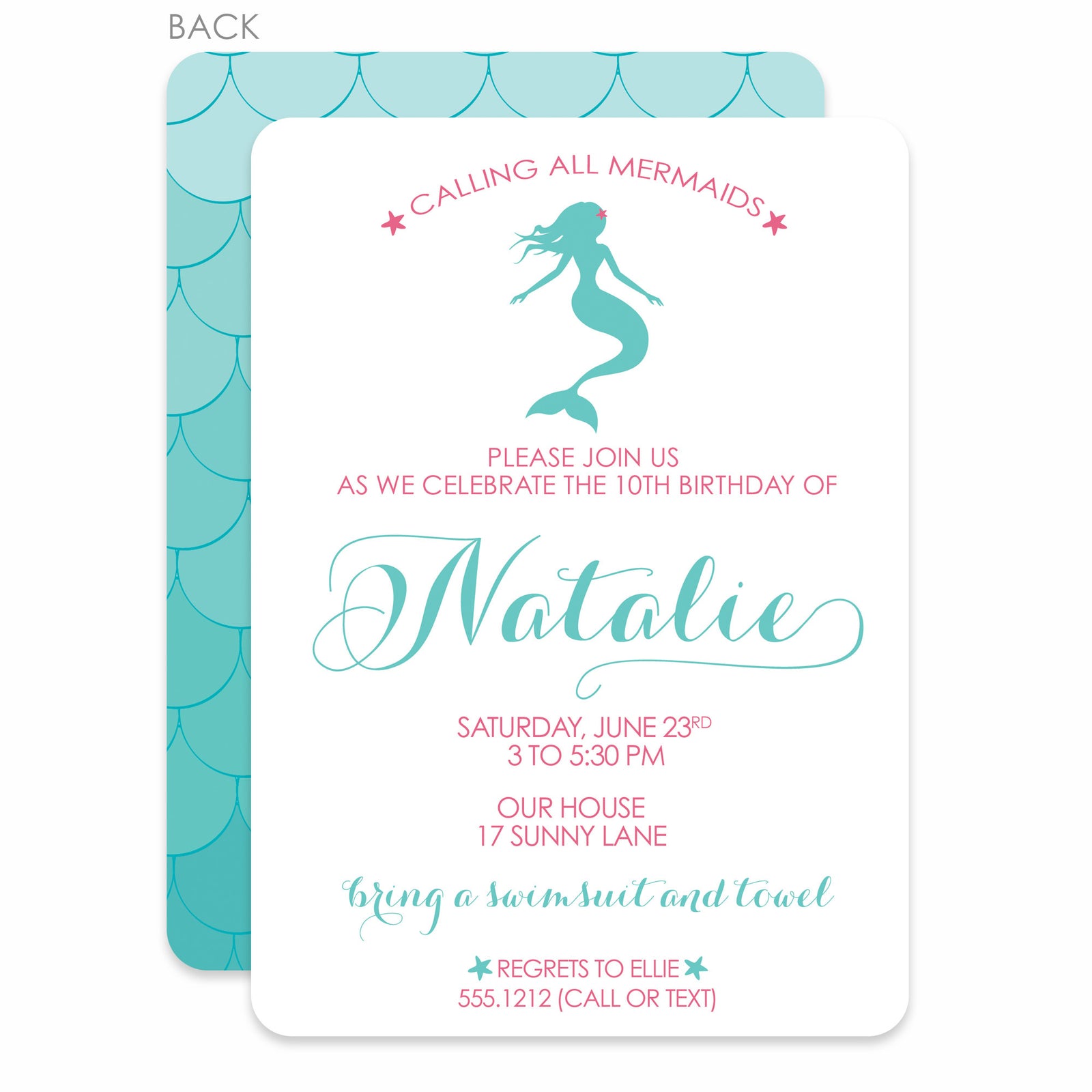 Mermaid Birthday Invitation | Pipsy.com