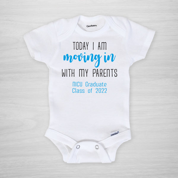 Moving in with my Parents, NICU Graduate Onesie® Pipsy
