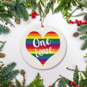 One Love Ornament | Love is Love | Pride | LGBTQ | Pipsy.com
