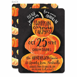Pumpkin Carving Party Invitation | Halloween | PIPSY.COM