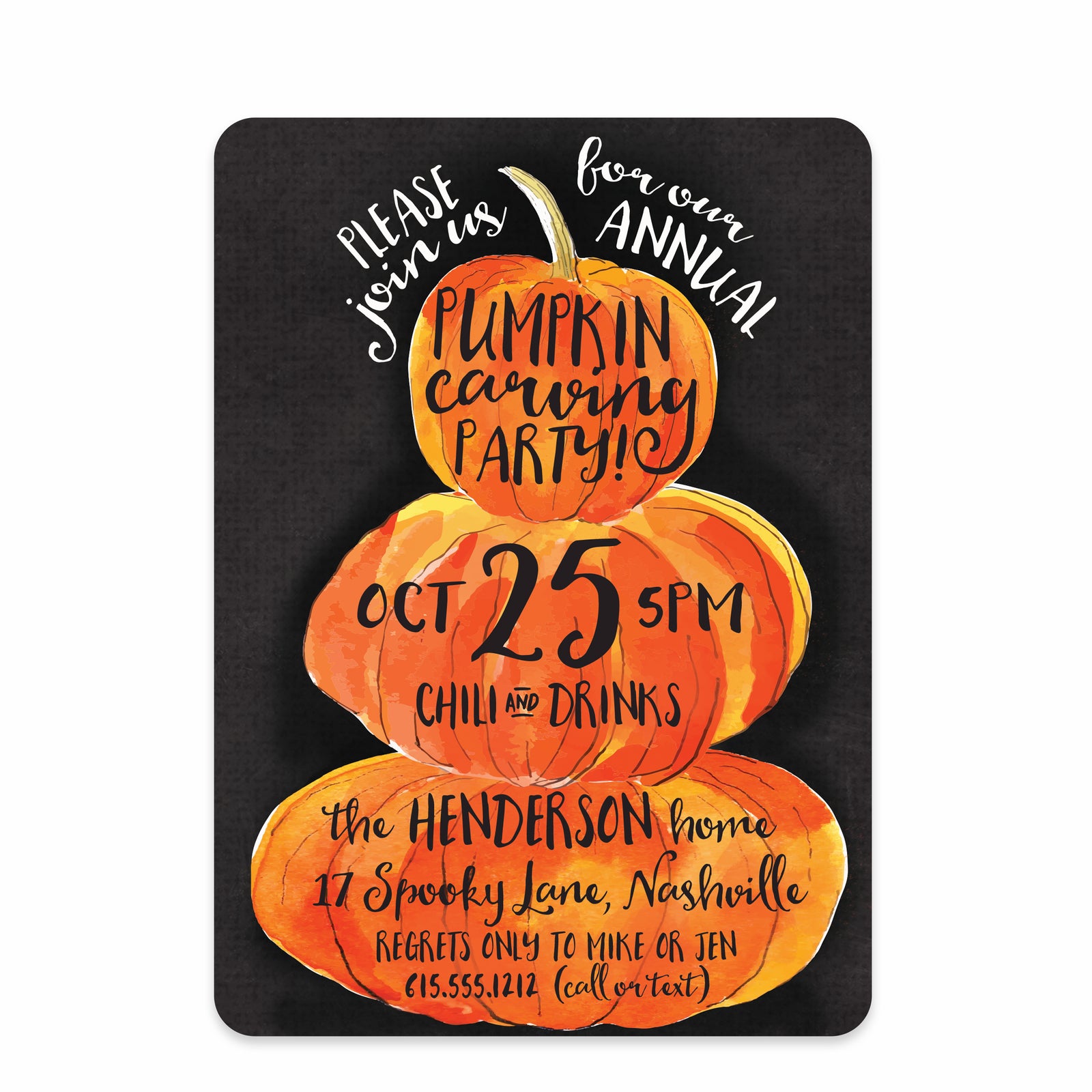 Pumpkin Carving Party Invitation | Halloween | PIPSY.COM