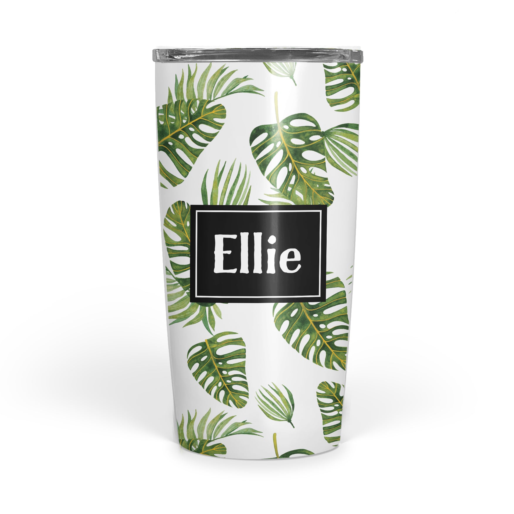 Palm Leaf Double Walled Stainless Tumbler (tall)