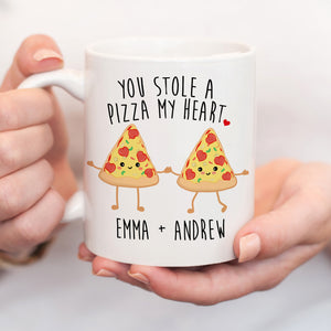 You Stole a Pizza My Heart Couples Mug, Pipsy.com