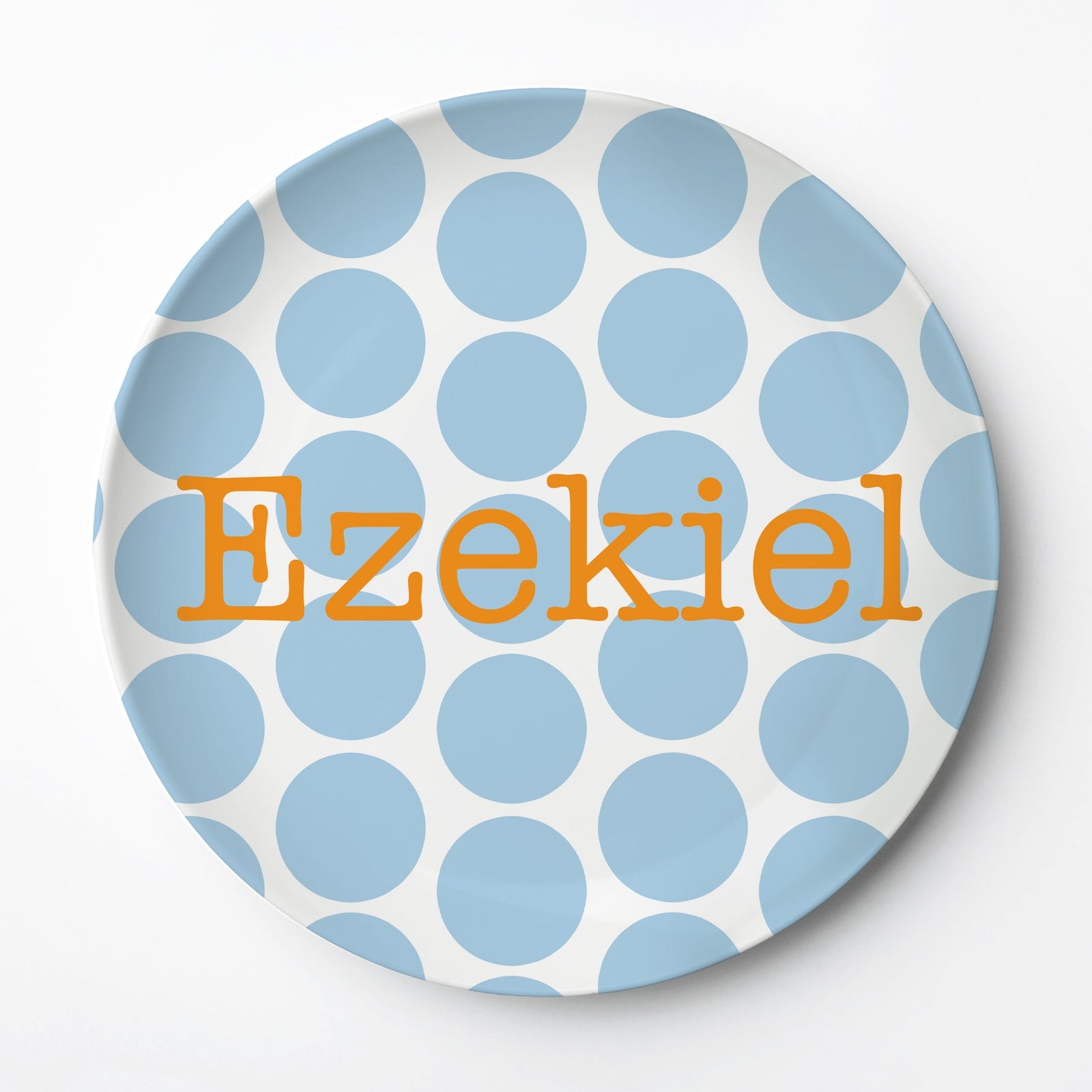 Big Dot personalized melamine plate, Pipsy.com