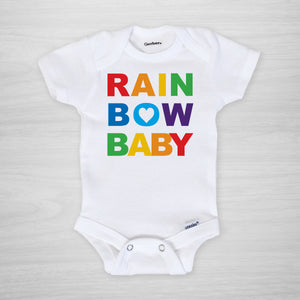 Rainbow Baby Onesie®, short sleeved