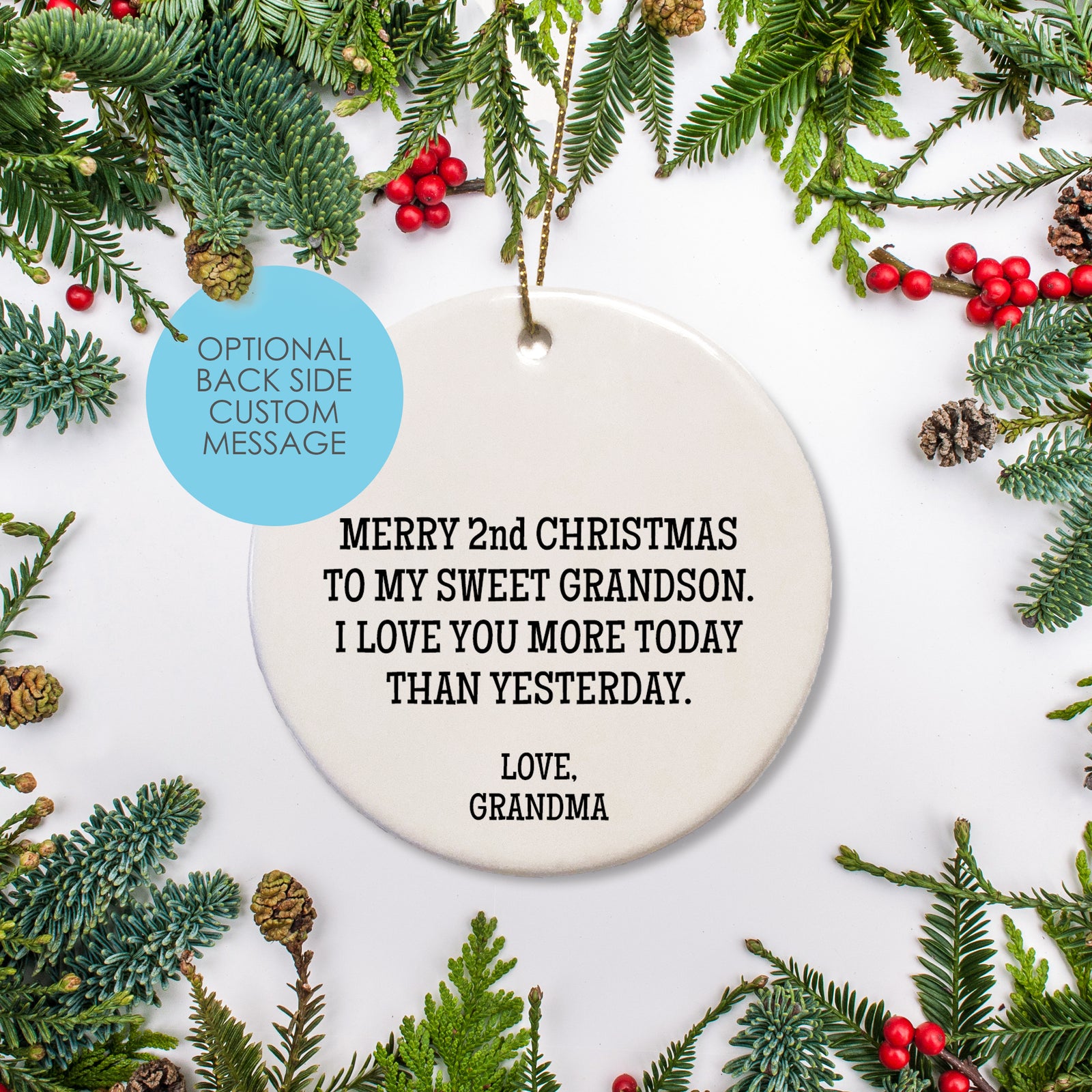 Raccoon personalized Christmas Ornament 2020 | Pipsy.com