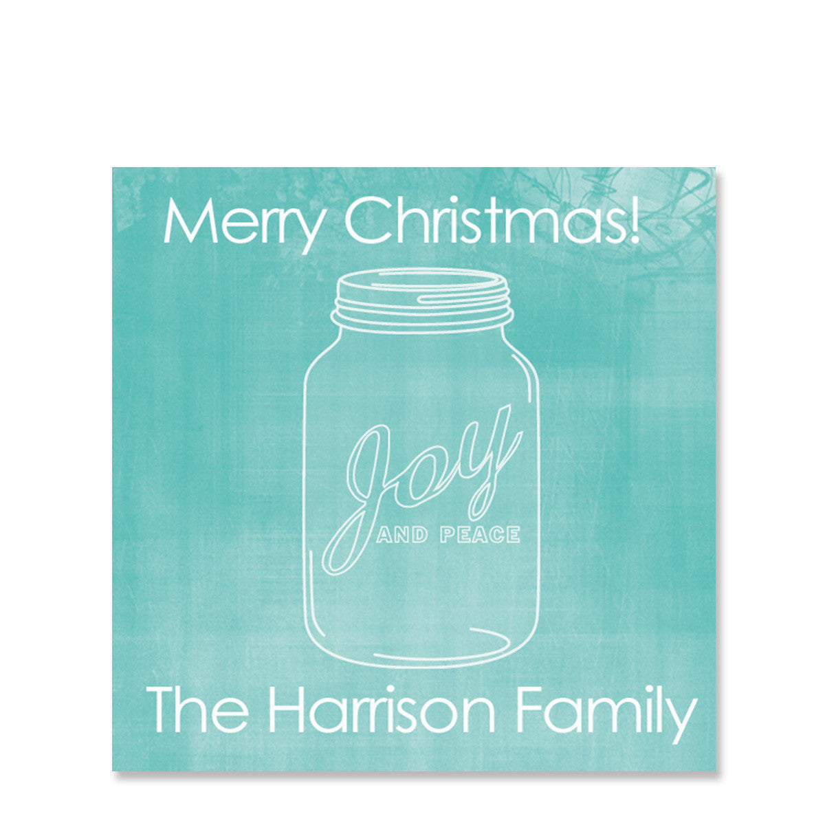 Mason Jar Gift Sticker | Swanky Press | Square