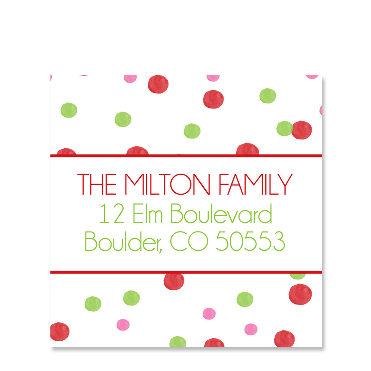 Oh What Fun Return Address Sticker | Swanky Press | Square