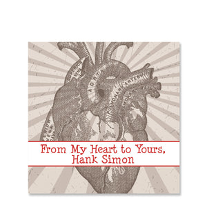 Anatomy Heart Valentine's Day Sticker | Swanky Press | Square