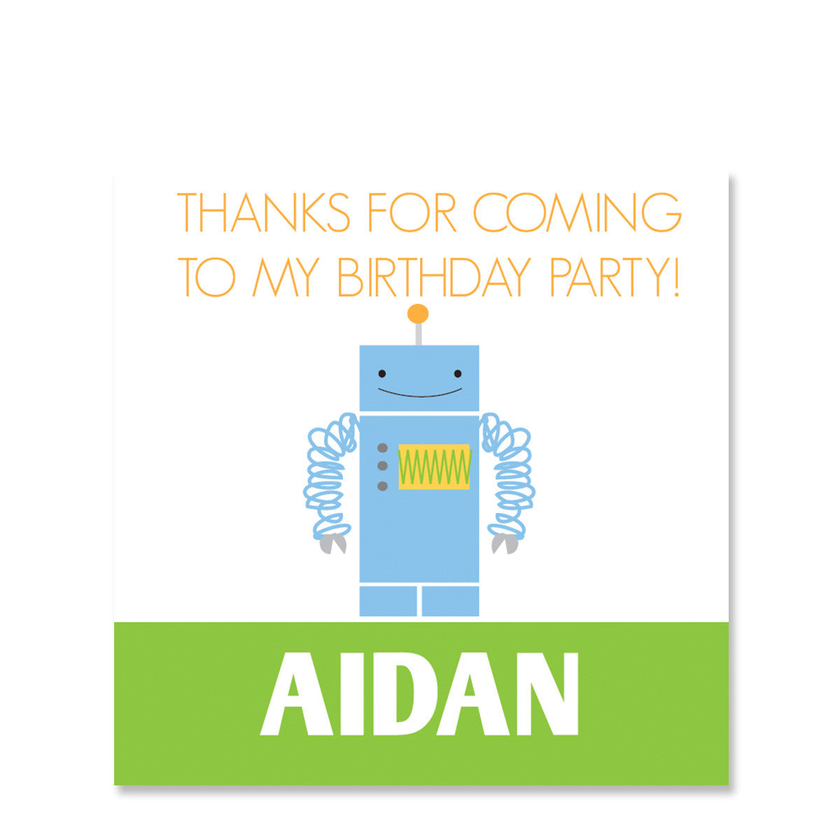 Robot Favor Stickers