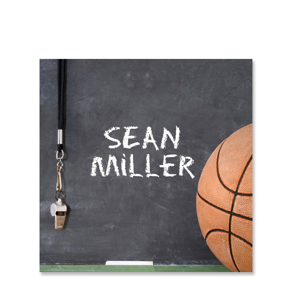 Basketball Name Stickers