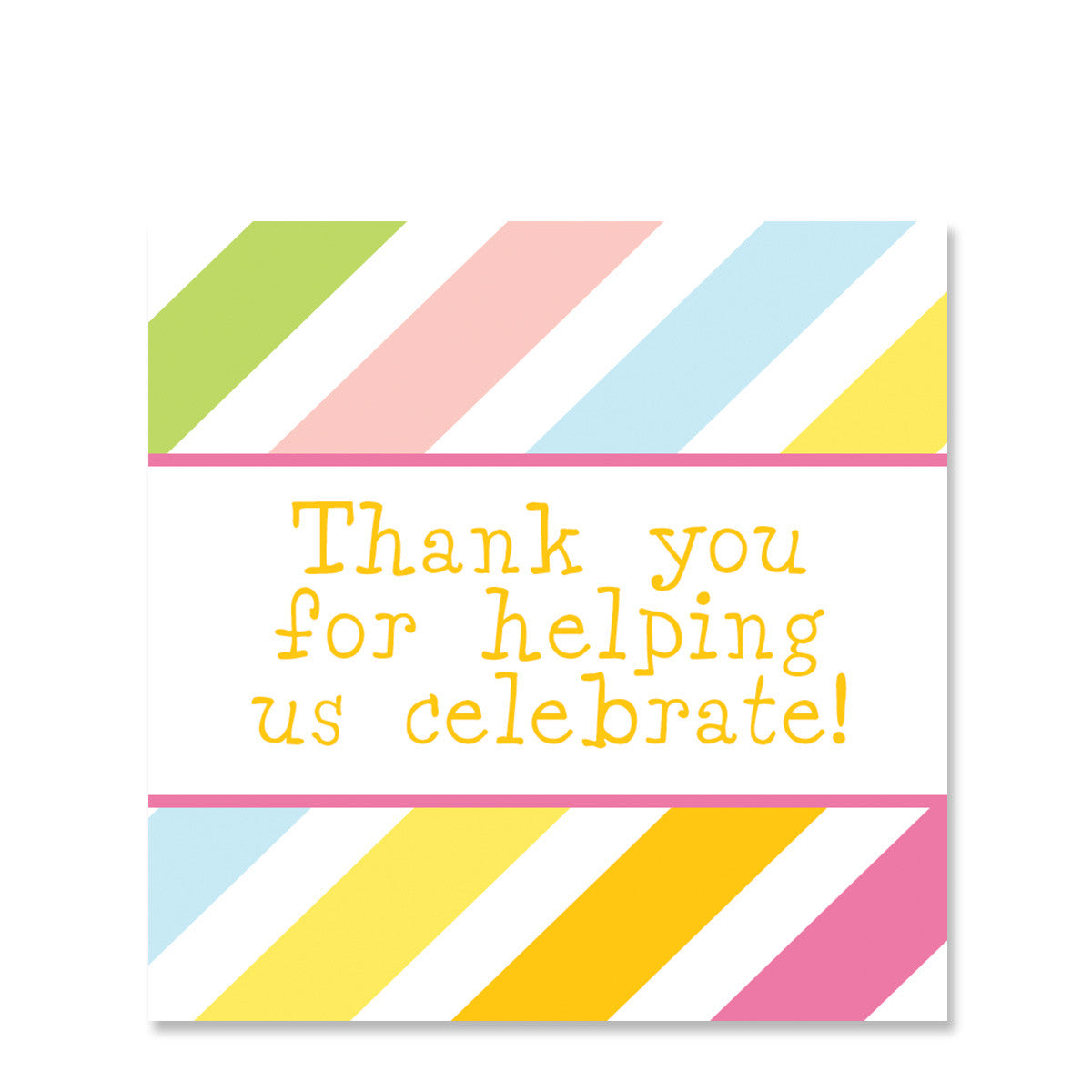 Bounce Girl Square Favor Stickers