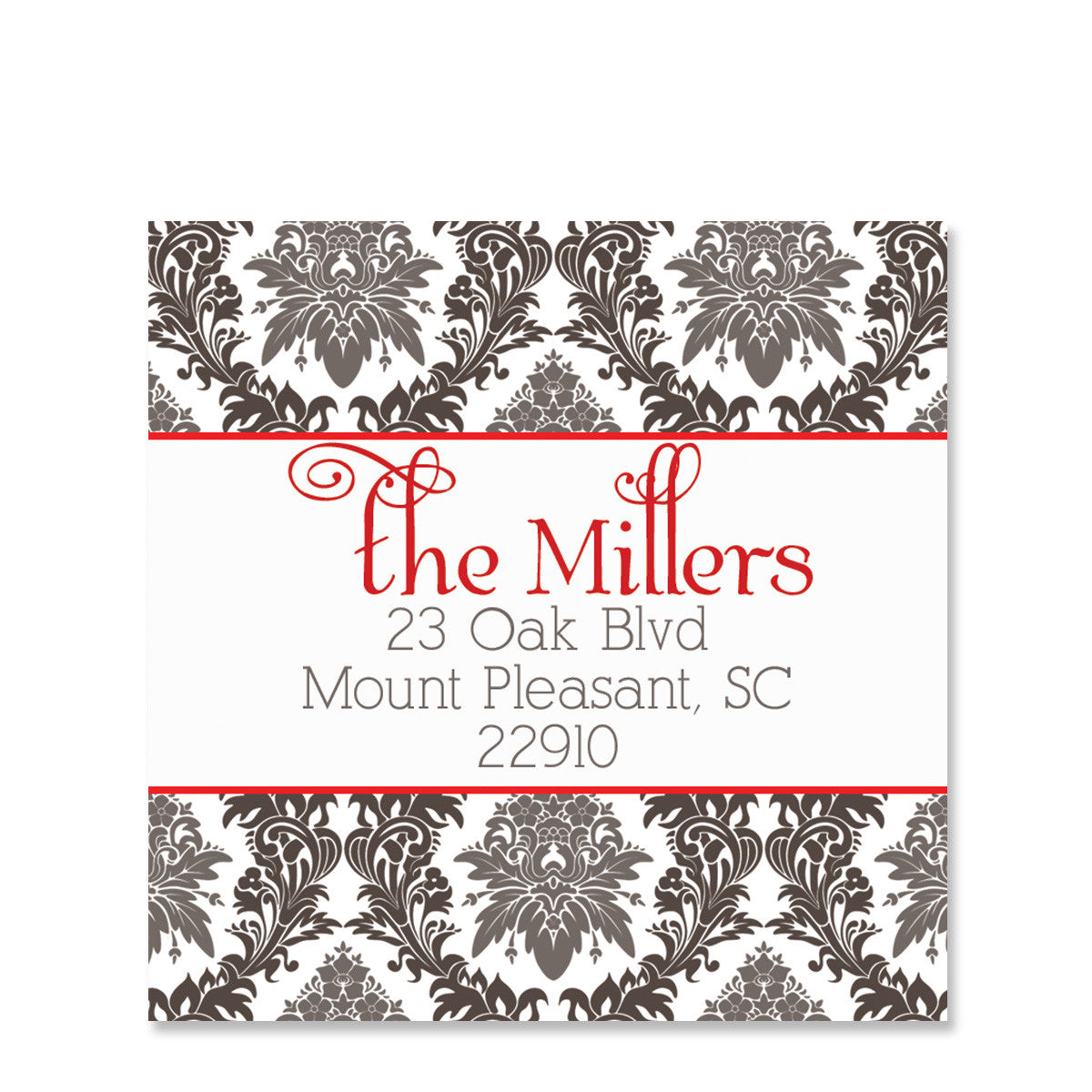 Elegant Floral Return Address Stickers