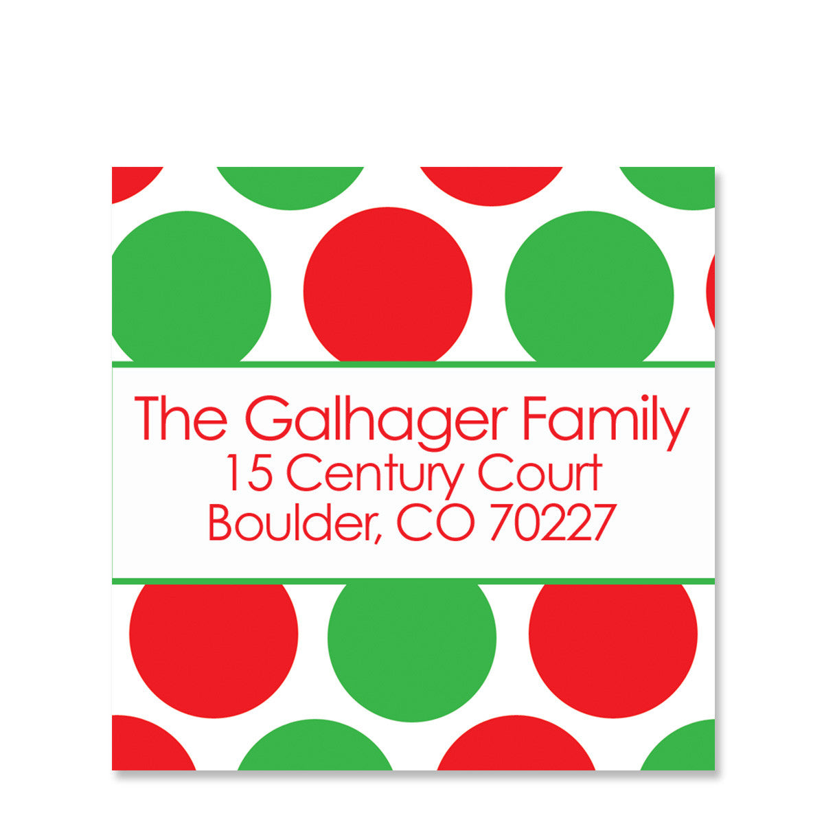 Holiday Cheer Return Address Stickers