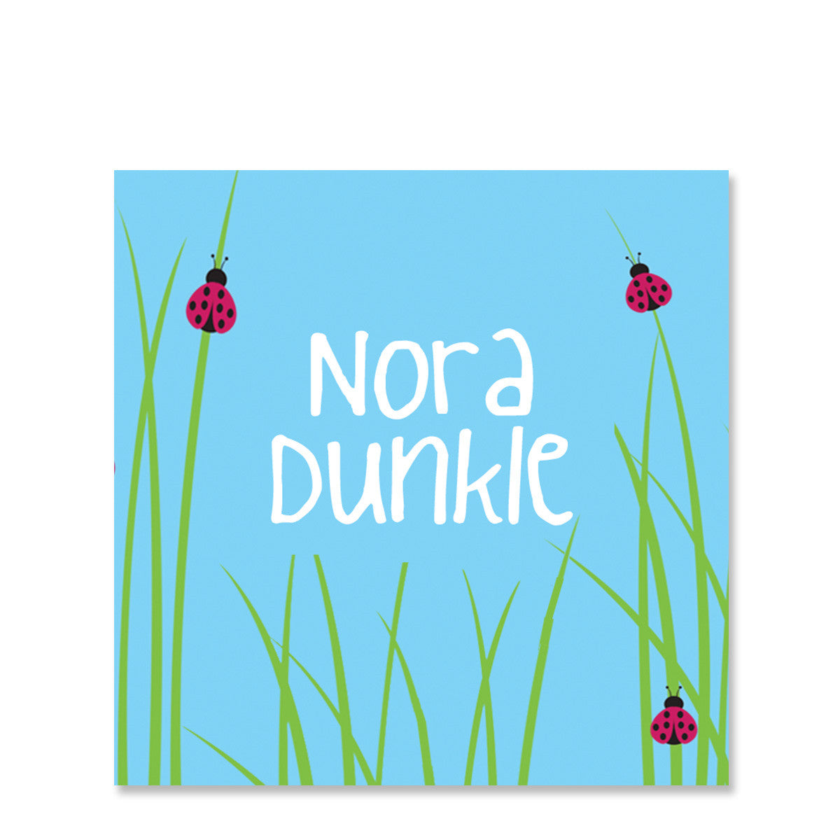 Lady Bugs Name Stickers