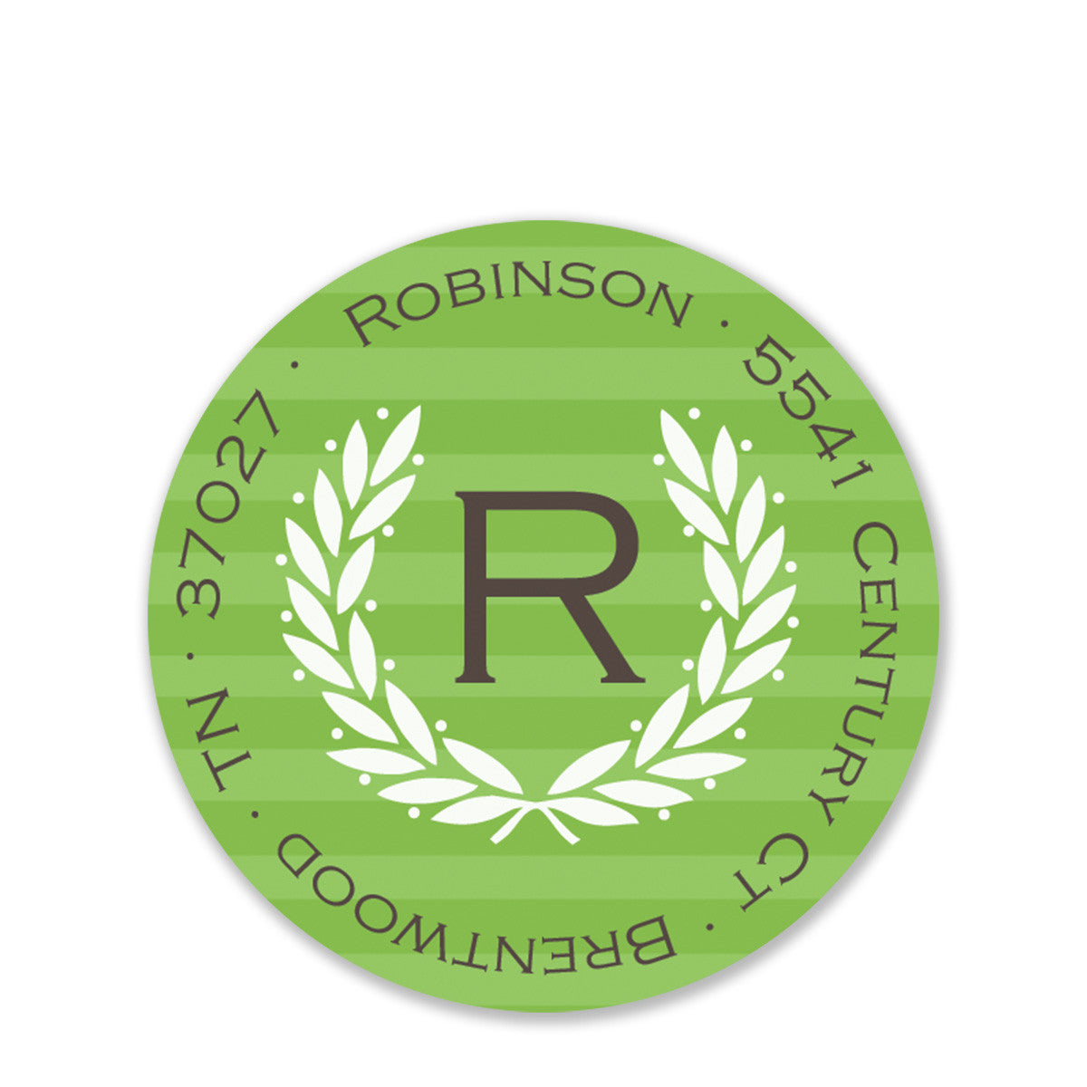 Laurel Return Address Stickers
