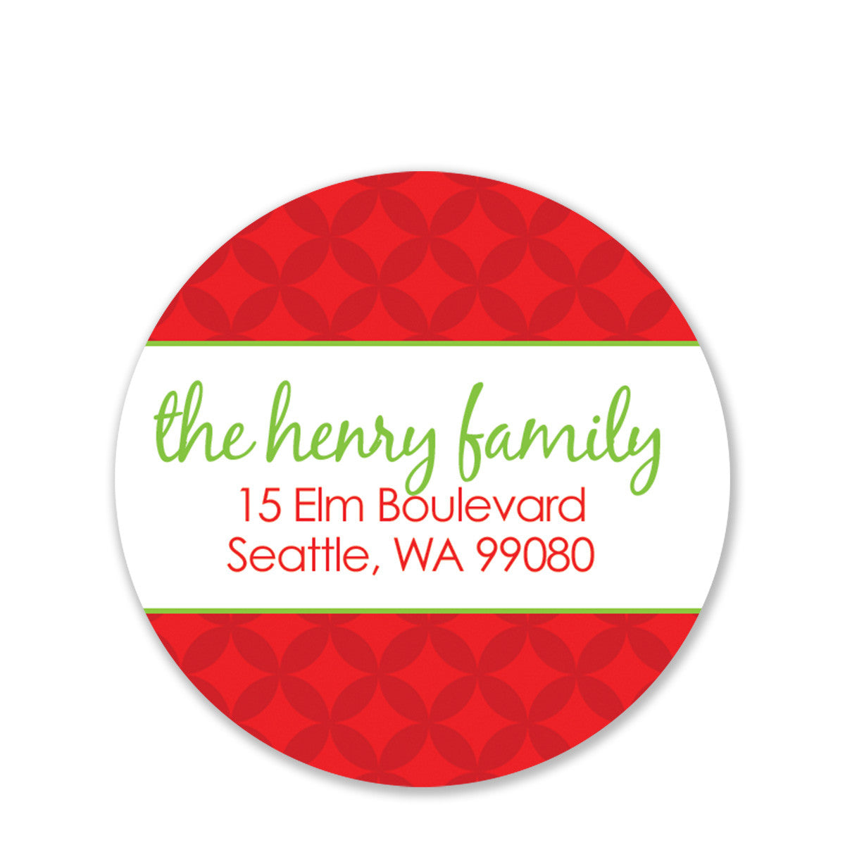 Modern Circles Return Address Stickers