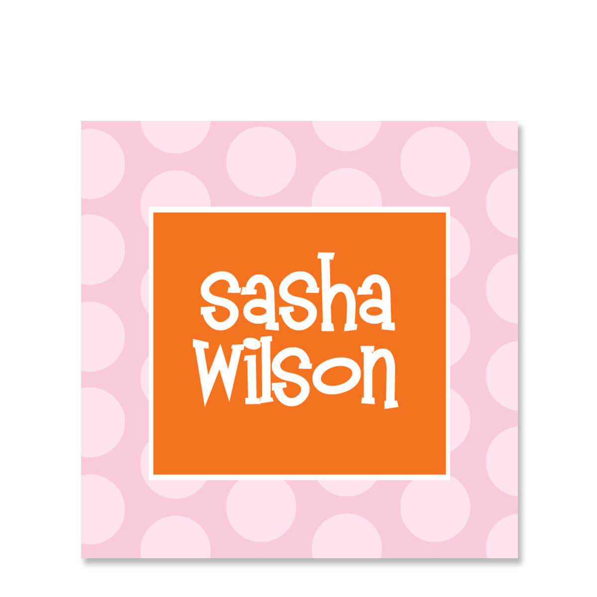 Polka Dot Pink Stickers