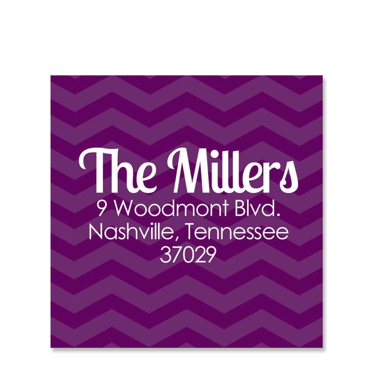 Purple Return Address Stickers