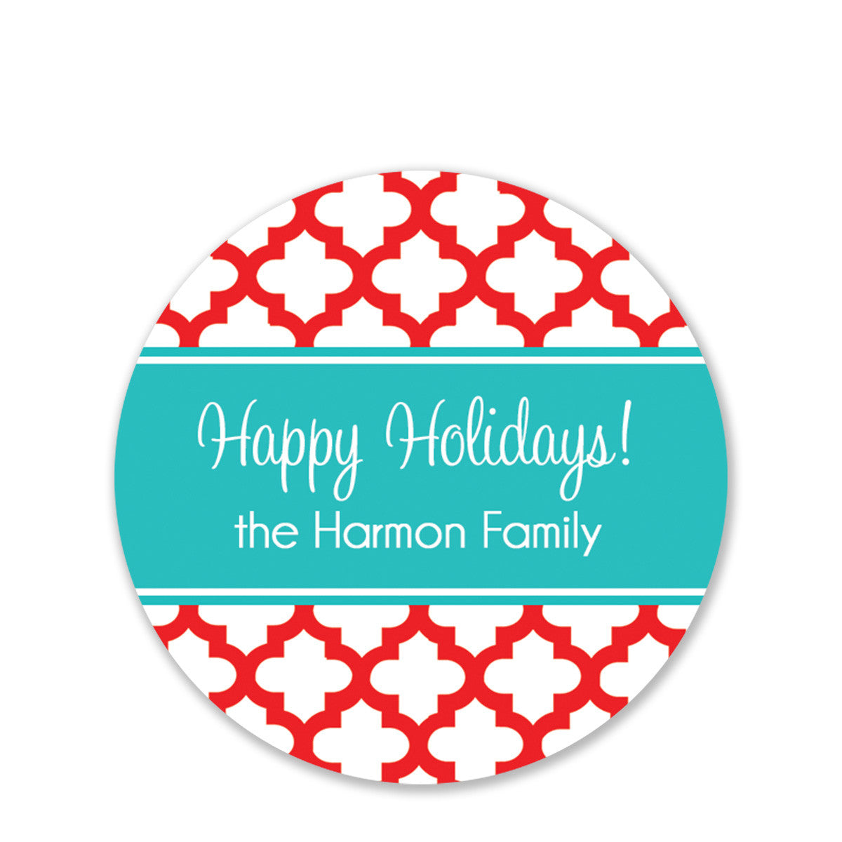 Quatrefoil Gift Stickers