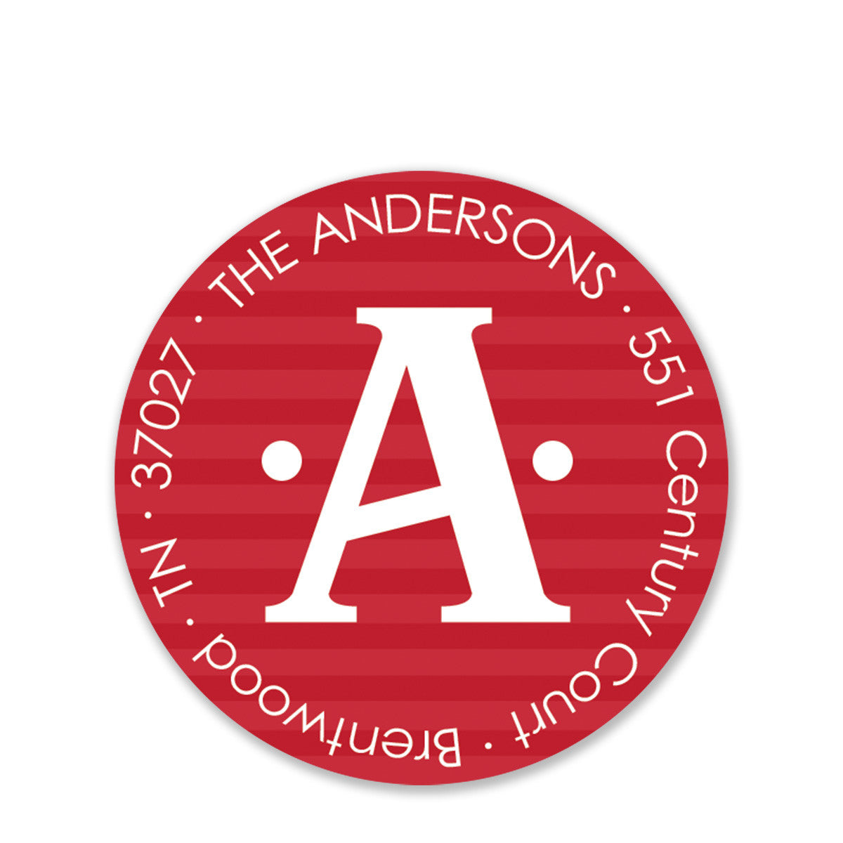 Red Return Sticker Red Stripe Return Address Stickers - Pipsy